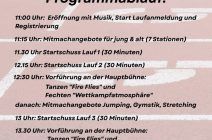 Programmfolge für Spendenlauf 28.09.2025