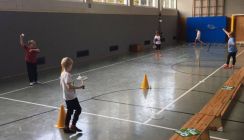 Badminton in Donsbacher Liliensternschule vorgestellt