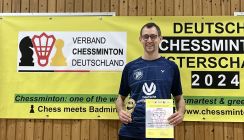 Badminton: Sieg im Herreneinzel O35 bei Deutscher Chessminton-Meisterschaft